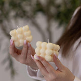 Bubble cube candle