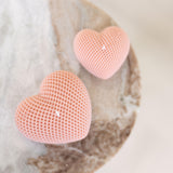 Woven Pattern Heart Candle